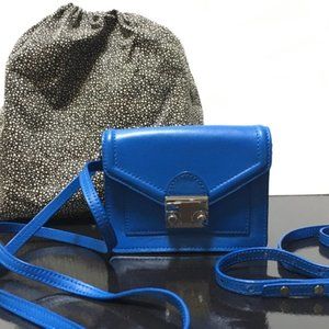Loeffler Randall Small Rider TL Bag Blue Belt and Crossbody Bag